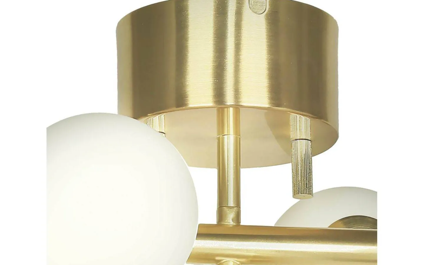 Hall & Trappa|Sovrum-Aneta Molekyl Plafond 58cm Mässing/Vit
