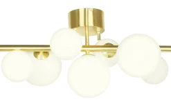 Hall & Trappa|Sovrum-Aneta Molekyl Plafond 58cm Mässing/Vit