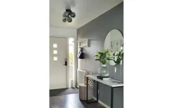 Hall & Trappa|Sovrum < Aneta Molekyl Plafond 58cm Svart/Rök