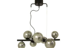 Avlånga Taklampor < Aneta Molekyl Taklampa 58cm 7L Svart/Rök