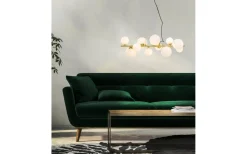 Kök & Matplats|Avlånga Taklampor < Aneta Molekyl Taklampa 85cm Mässing/Vit