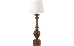 Bordslampor-PR Home Molly Bordslampa 61cm Brun med Skärm Mia Offwhite