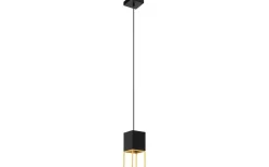 Fönsterlampor < Eglo Montebaldo Fönsterlampa 10cm GU10 LED 3000K 4,5W Svart/Guld