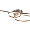 Plafonder-Trio Lighting Montilla Plafond LED i borstat stål