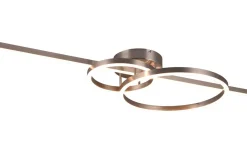 Plafonder-Trio Lighting Montilla Plafond LED i borstat stål
