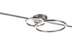 Plafonder-Trio Lighting Montilla Plafond LED i borstat stål