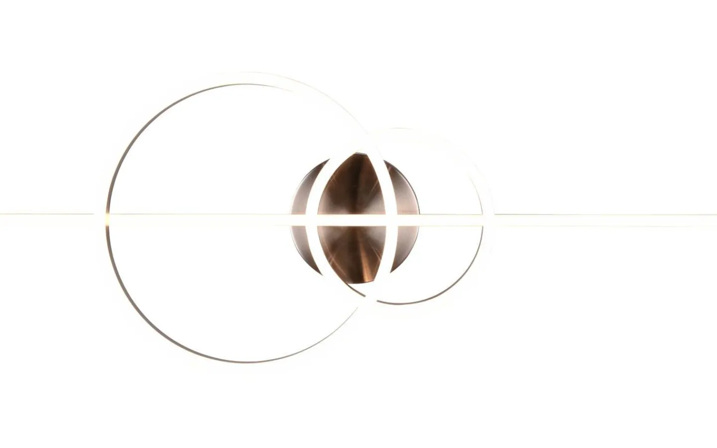 Plafonder-Trio Lighting Montilla Plafond LED i borstat stål