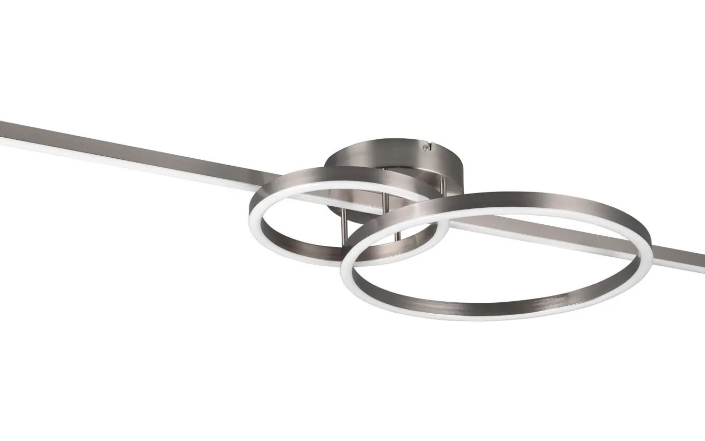 Plafonder-Trio Lighting Montilla Plafond LED i borstat stål