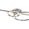 Plafonder-Trio Lighting Montilla Plafond LED krom