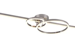 Plafonder-Trio Lighting Montilla Plafond LED krom