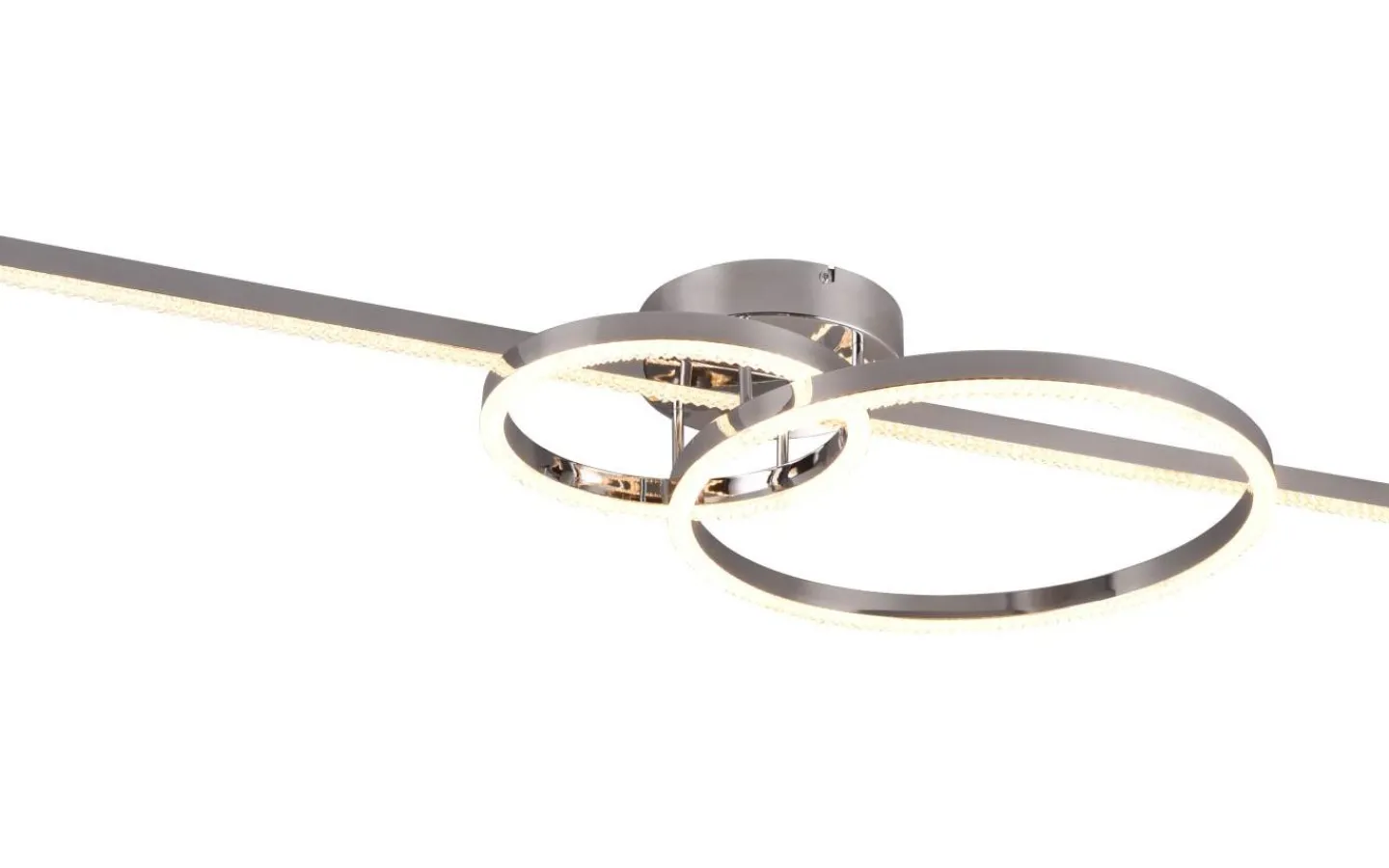 Plafonder-Trio Lighting Montilla Plafond LED krom