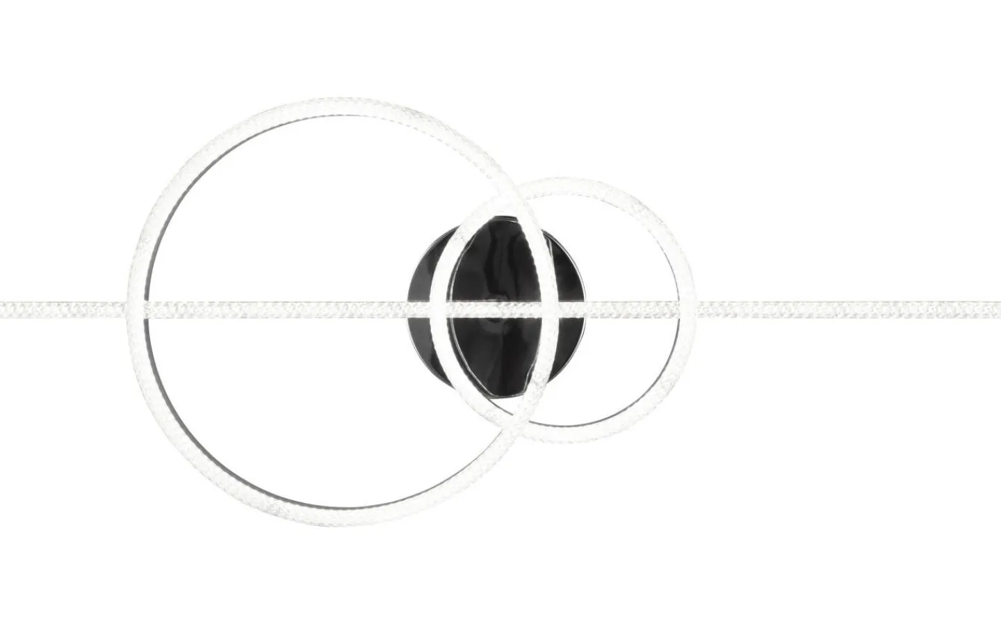 Plafonder-Trio Lighting Montilla Plafond LED krom