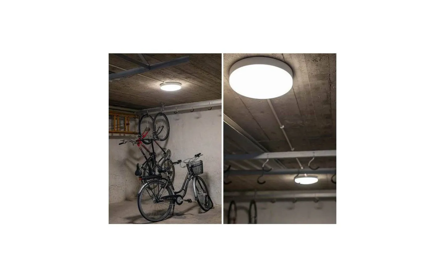 Badrumslampor Tak|Plafonder < Hidealite Moon Basic Plafond 26cm LED 3000K/4000K 10W Vit IP44