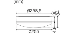 Badrumslampor Tak|Plafonder < Hidealite Moon Basic Plafond Sensor 26cm LED 3000K/4000K 11W Vit IP44