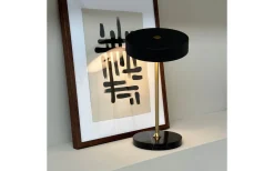 Uppladdningsbara Lampor Inomhus|Bordslampor < Dyberg Larsen Moonlight Uppladdningsbar Bordslampa 28,5cm LED 3000K 2W Svart/Mässing