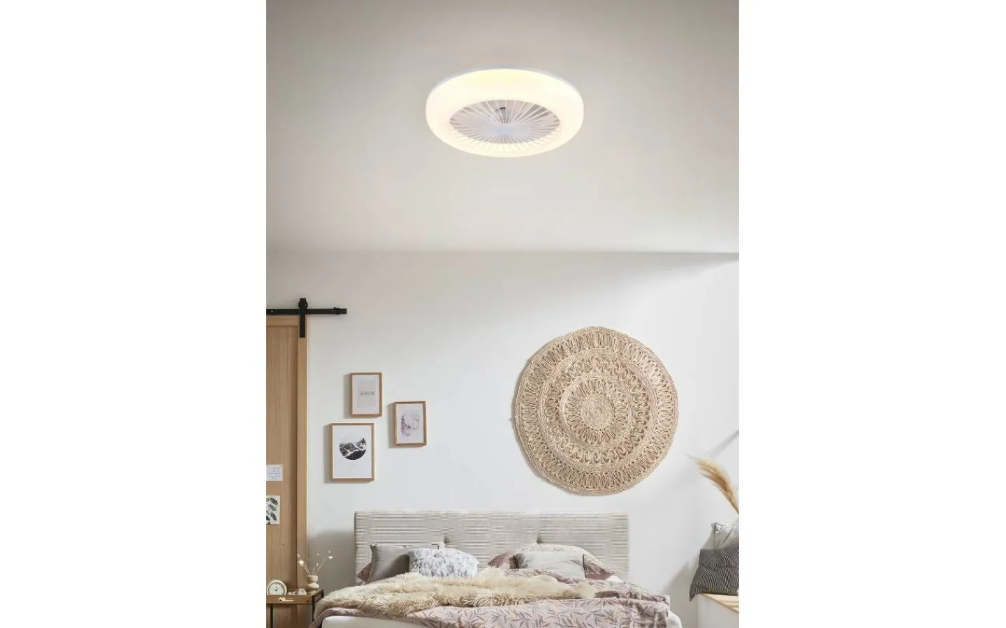 Takfläktar < Reality Mora Takfläkt 45cm LED vit