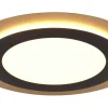 Plafonder-Trio Lighting Morgan Plafond LED 45cm matt svart/guld