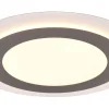 Plafonder < Trio Lighting Morgan Plafond LED 45cm vit/borstad stål