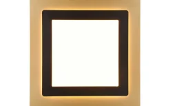 Plafonder-Trio Lighting Morgan Plafond LED 45x45cm matt svart/guld