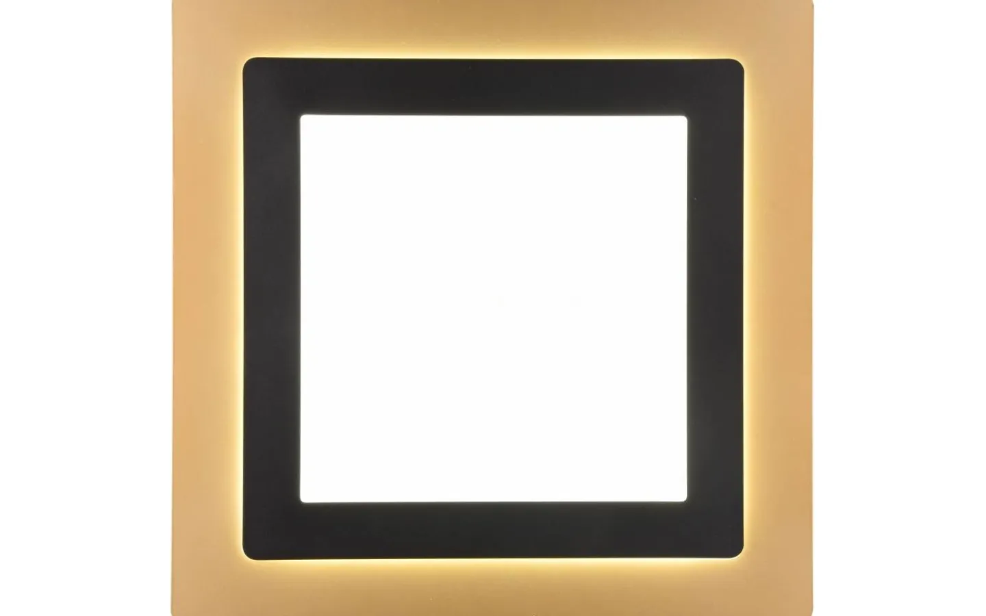 Plafonder-Trio Lighting Morgan Plafond LED 45x45cm matt svart/guld