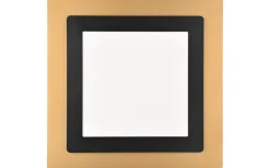Plafonder-Trio Lighting Morgan Plafond LED 45x45cm matt svart/guld