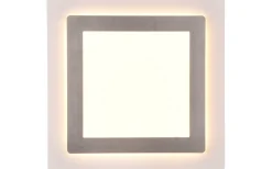 Plafonder-Trio Lighting Morgan Plafond LED 45x45cm vit/borstad stål