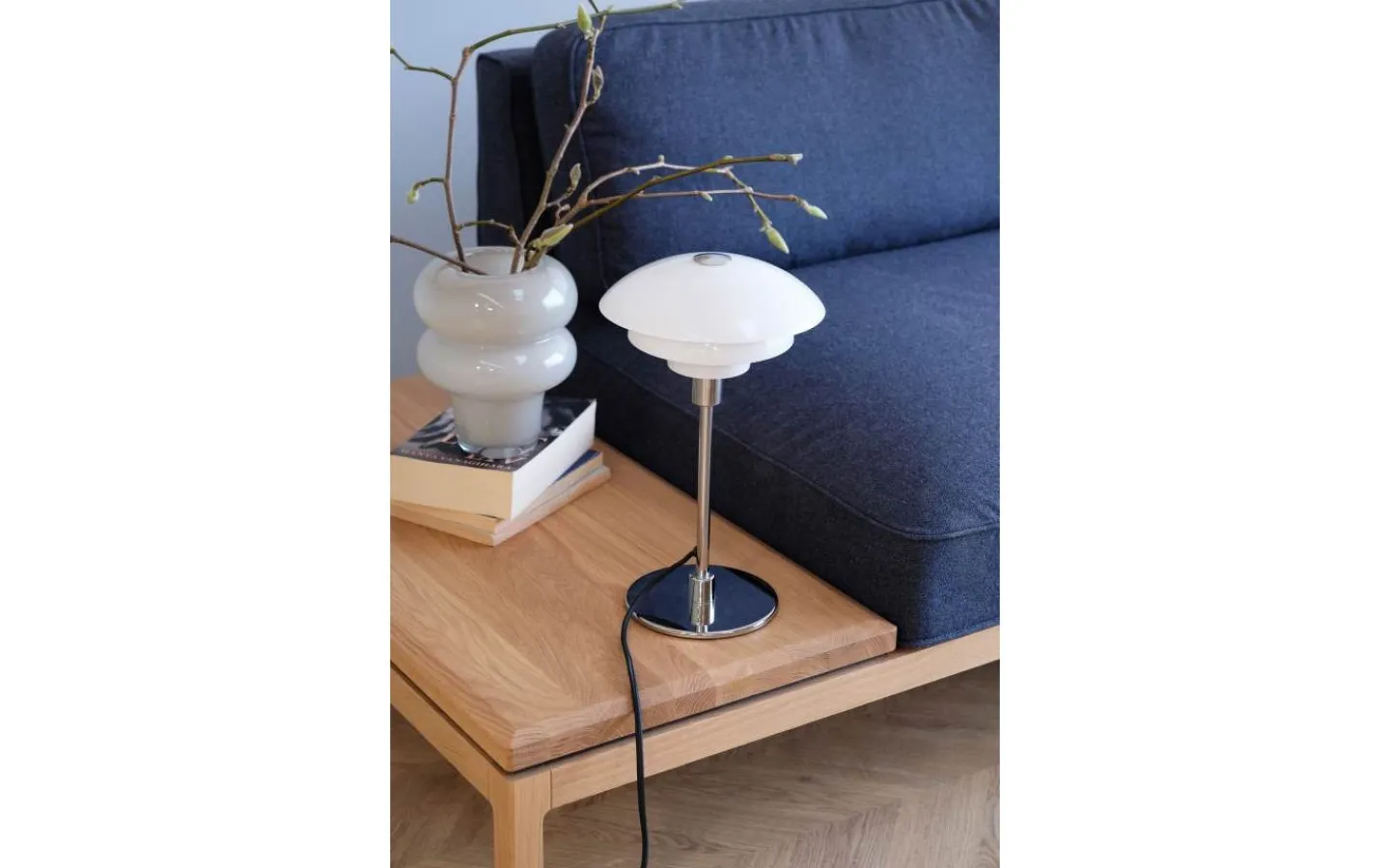 Bordslampor-Dyberg Larsen Morph D21 Bordslampa 35cm Opal/Krom