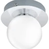 Badrumslampor Tak < Eglo Mosiano Plafond 11cm LED 3000K 3,3W Krom IP44
