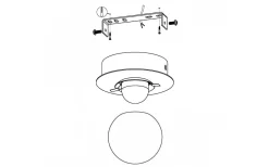 Badrumslampor Tak < Eglo Mosiano Plafond 11cm LED 3000K 3,3W Krom IP44