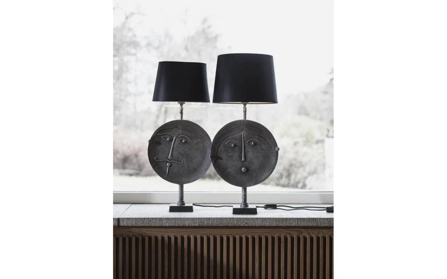 Lampfötter < PR Home Mrs Round Lampfot 55cm Grå