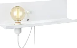Sovrum|Läslampor-Markslojd Multi Vägglampa USB Vit
