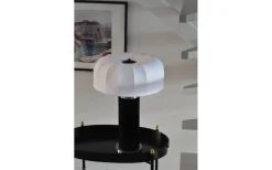 Enfärgade Runda Lampskärmar < Hallbergs Muschroom Lampskärm Ø35cm Stretch Vit Lyx