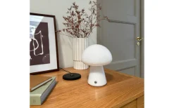 Uppladdningsbara Lampor Inomhus < Dyberg Larsen Mushroom Uppladdningsbar Bordslampa 21cm Vit