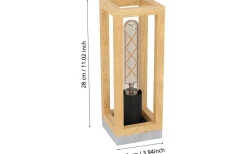 Bordslampor < Eglo Nafferton Bordslampa 28cm Natur
