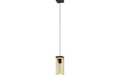 Fönsterlampor-Eglo Nafferton Fönsterlampa 10cm Svart/Natur