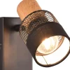 Läslampor < Trio Lighting Nandini Spotlight E14 matt svart/trä