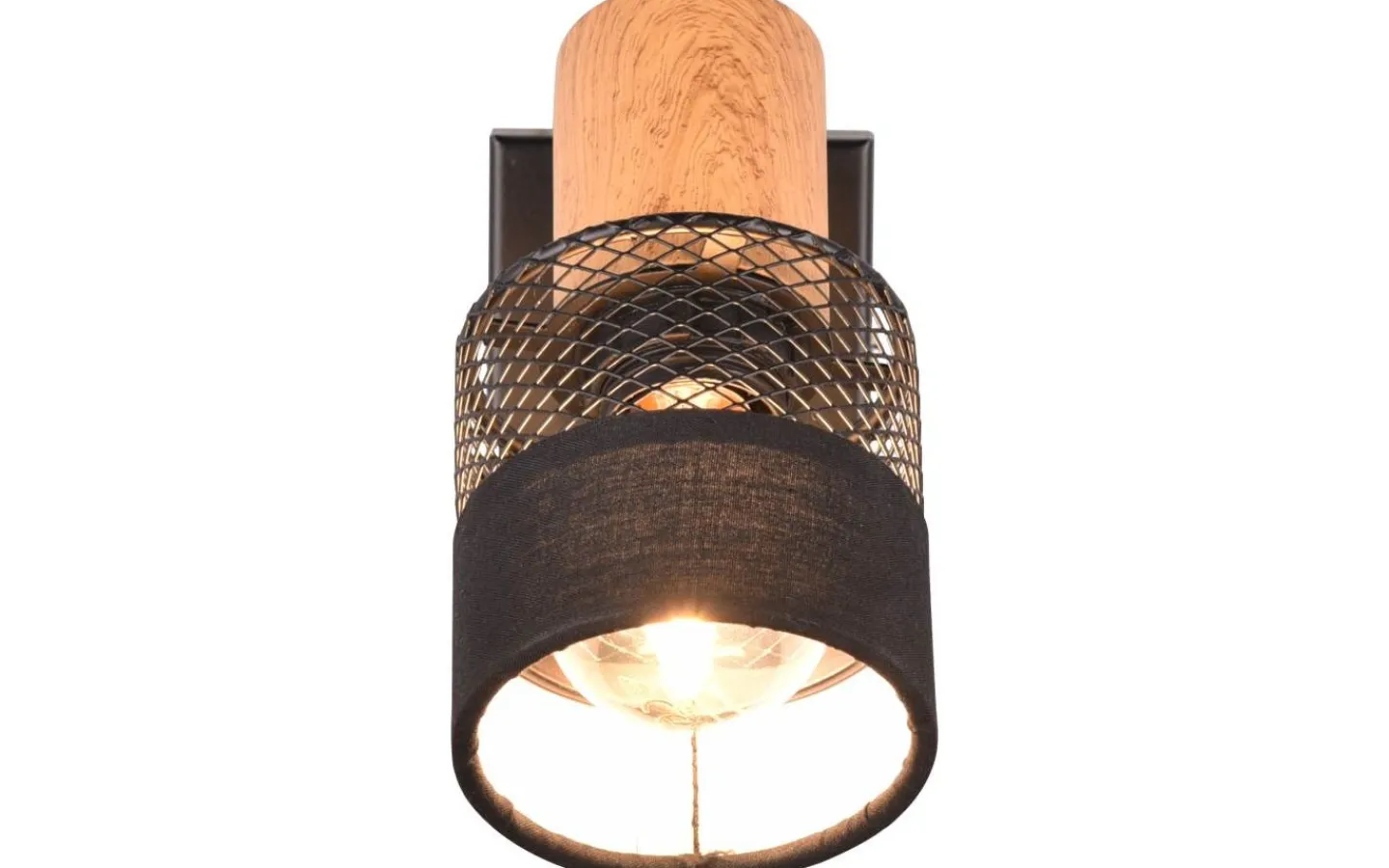 Läslampor < Trio Lighting Nandini Spotlight E14 matt svart/trä