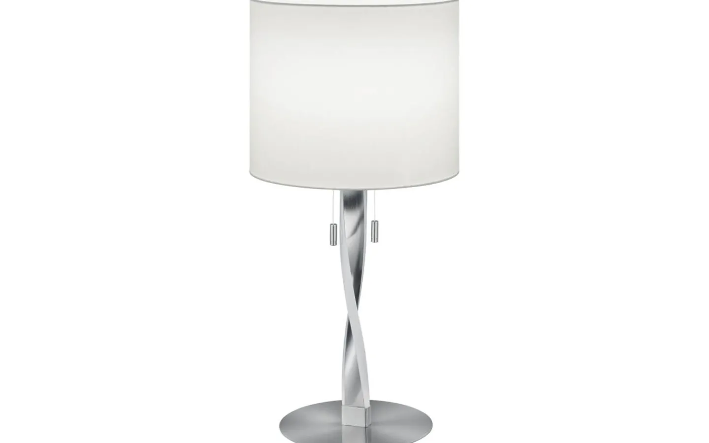 Bordslampor < Trio Lighting Nandor Bordslampa E27 + LED borstat stål