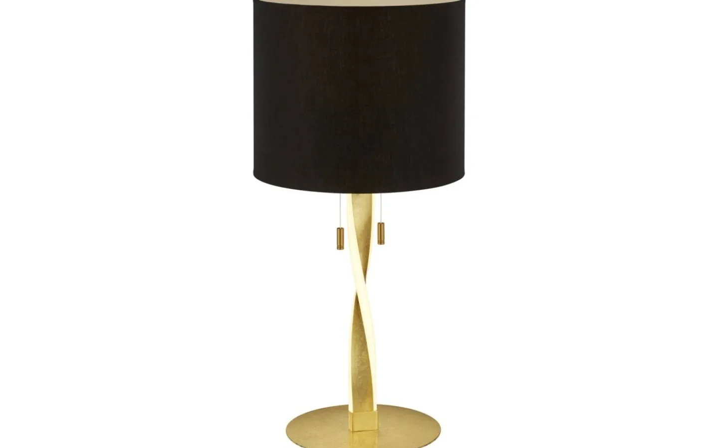 Bordslampor-Trio Lighting Nandor Bordslampa E27 + LED svart/guld