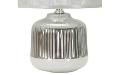 Bordslampor-Mauro Ferretti Napoli Bordslampa 29cm Vit/Silver