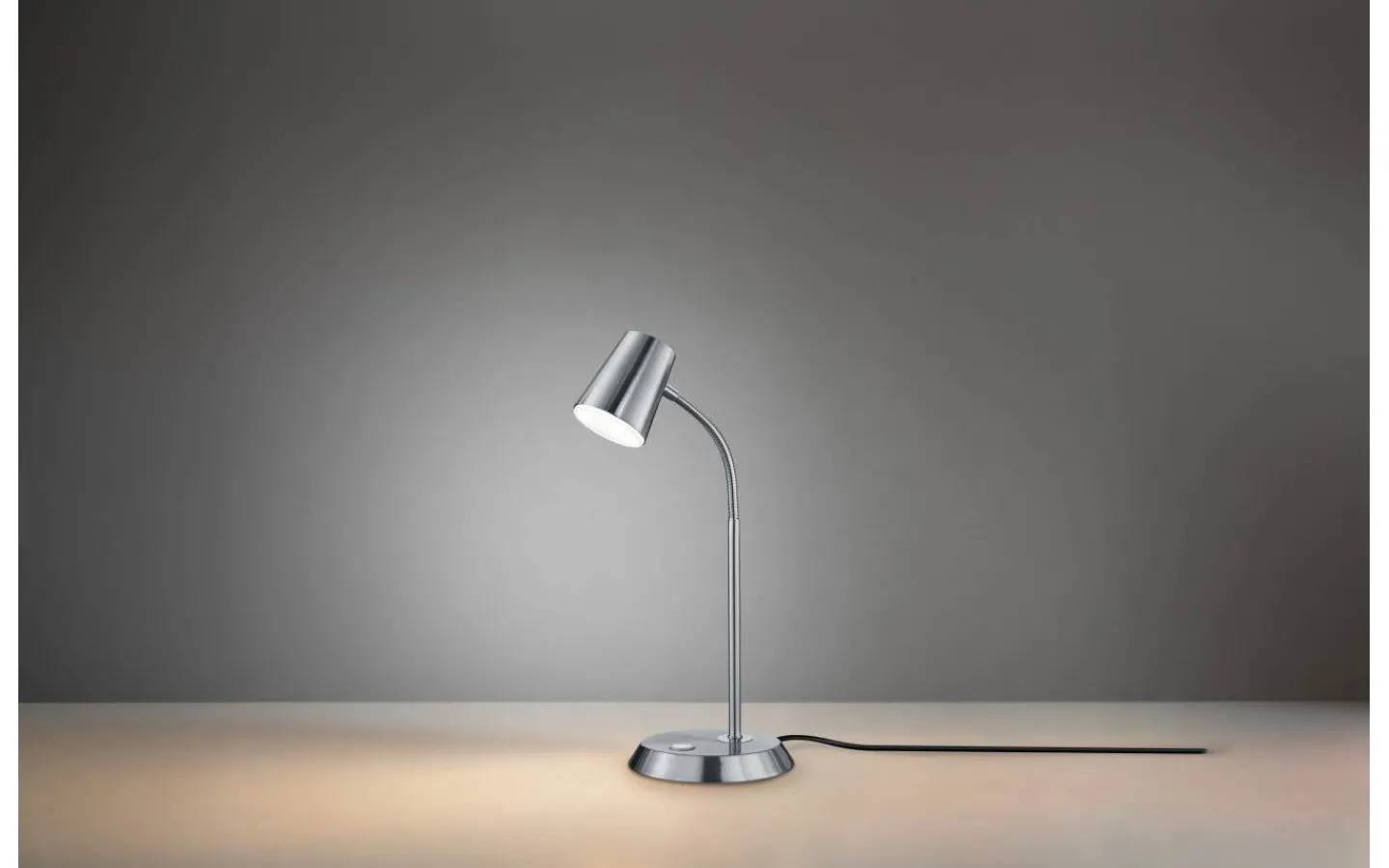 Skrivbordslampor-Trio Lighting Narcos Skrivbordslampa LED i borstat stål