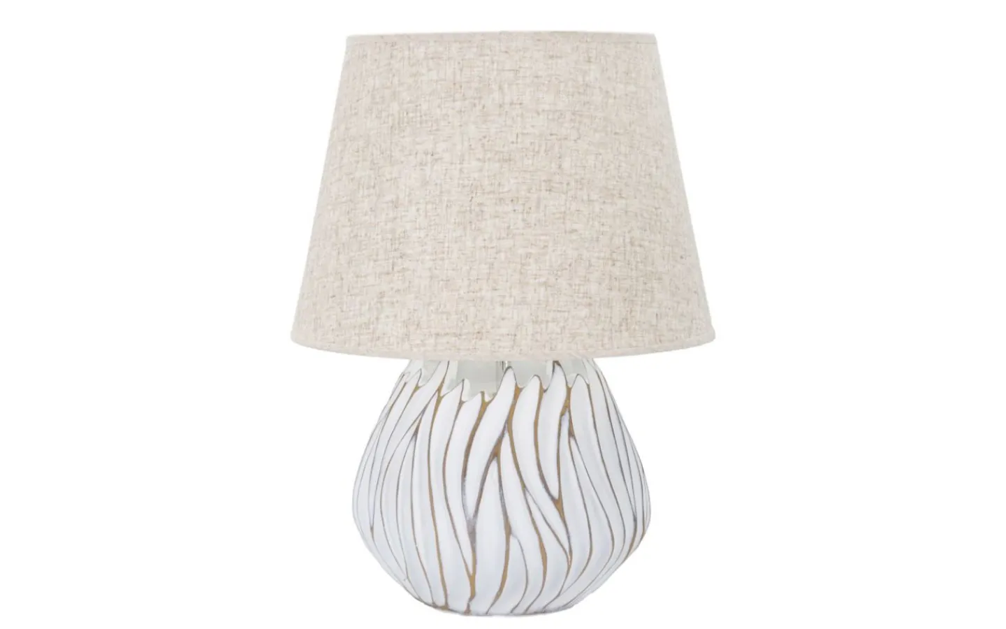 Bordslampor < Mauro Ferretti Natural Bordslampa 48cm Vit/Beige
