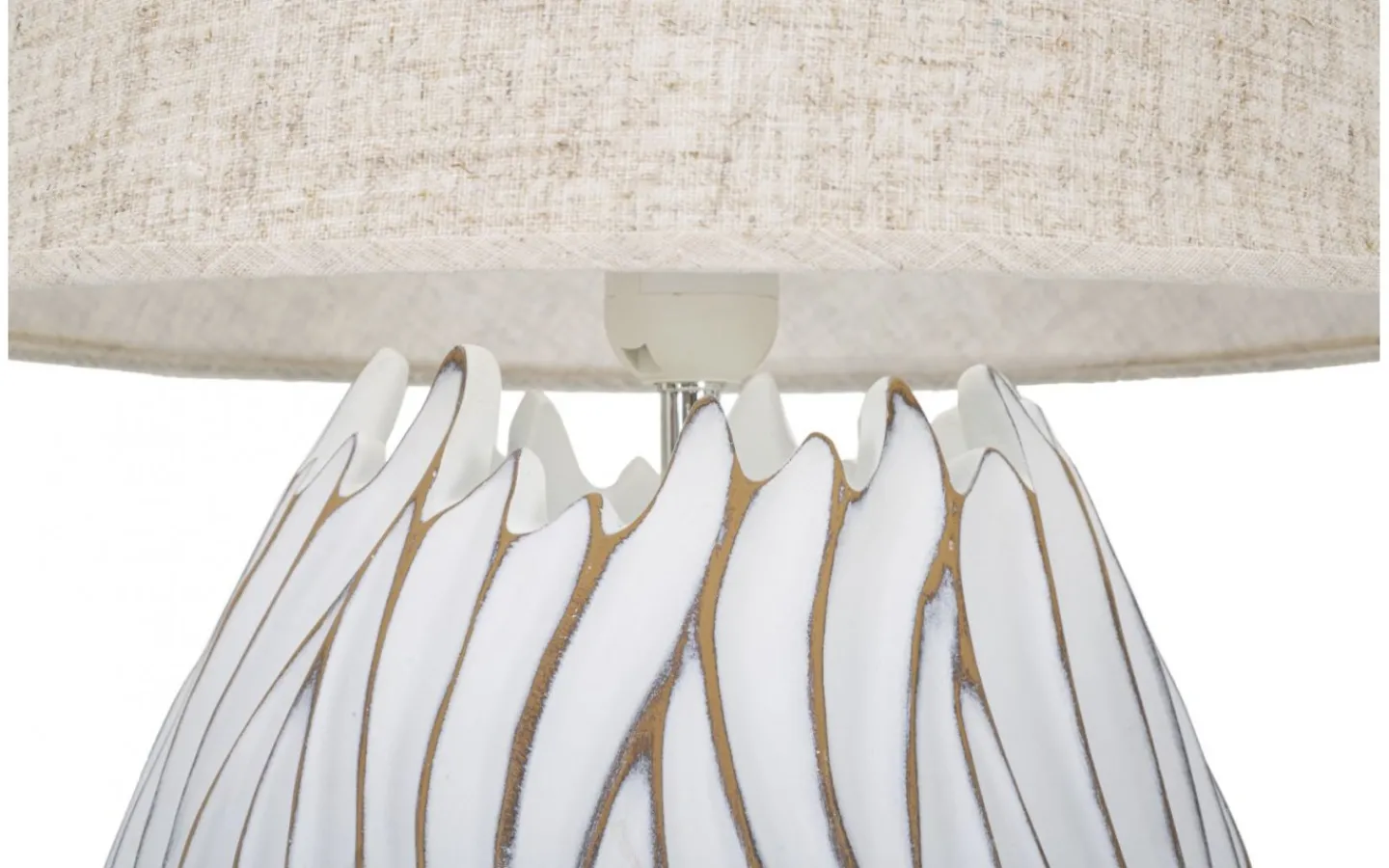 Bordslampor < Mauro Ferretti Natural Bordslampa 48cm Vit/Beige