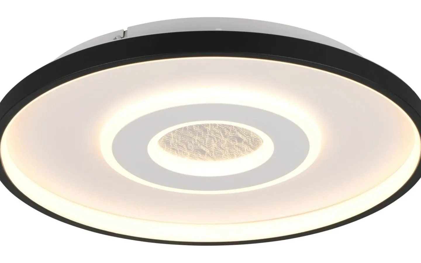 Plafonder-Trio Lighting Nazar Plafond LED 40cm mattvit/mattsvart