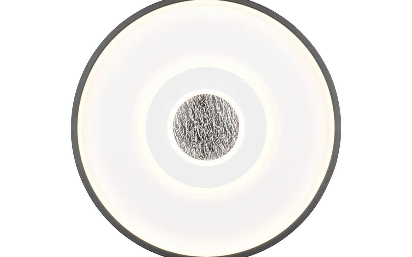 Plafonder-Trio Lighting Nazar Plafond LED 40cm mattvit/mattsvart