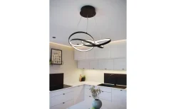 Stora Taklampor Ø50-69 Cm < Aneta Nebulosa Taklampa 65cm LED 48W 3000K Svart
