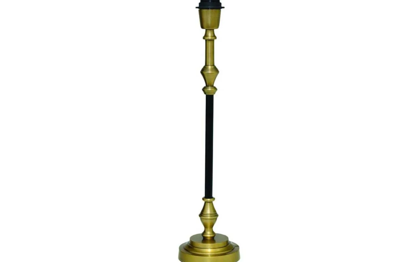 Lampfötter < Hallbergs Nelly Lampfot 52cm Svart/Antik Mässing