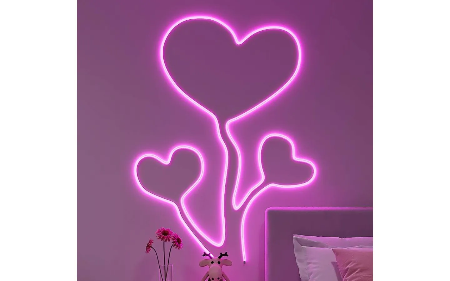 12V Led Slinga-Reality Neon LED-remsa 3m RGB+3000K Komplett Kit Vit