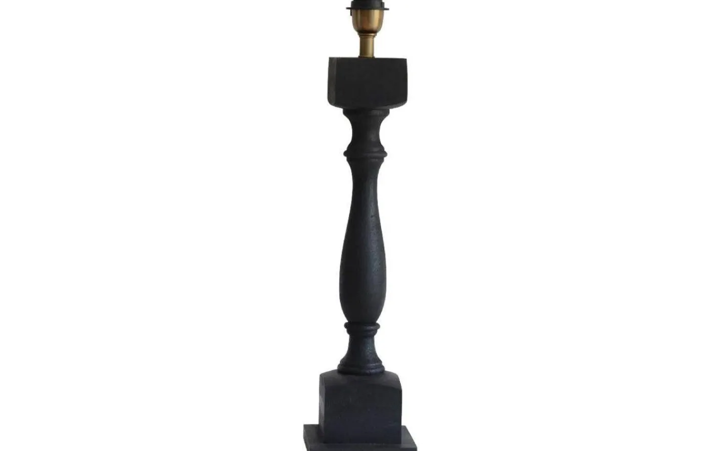 Lampfötter < Hallbergs Newcastle Lampfot 59cm Antik Svart