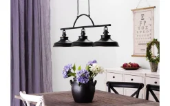 Avlånga Taklampor|Kök & Matplats < Cottex New Haven Taklampa 96cm 3xE14 Antik svart